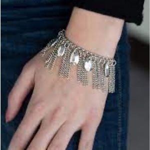 Silver charm bracelet